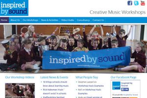 Inspired By Sound website design multimedia Stoke on Trent Staffordshire