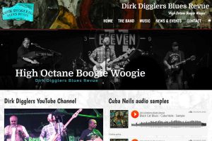 Dirk Digglers Blues Revue website design multimedia Stoke on Trent Staffordshire